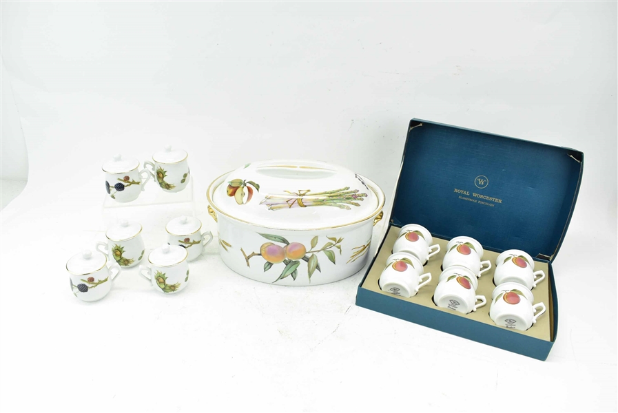 Royal Worcester Porcelain Pot de Crème Sets 