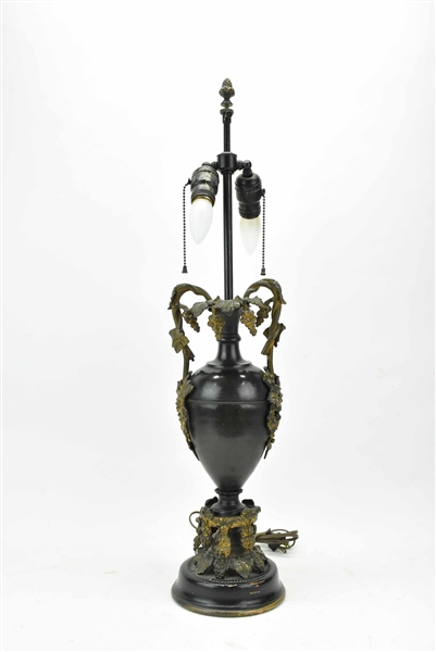 Urn Gilt Metal Table Lamp 