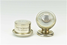Tiffany & Co Sterling Desk Thermometer