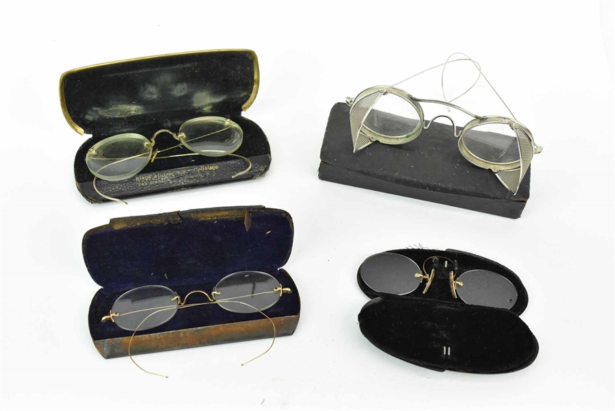 Four Pairs Vintage Eye Glasses/ Spectacles