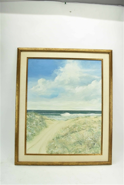 Barbara J Cocker Oil on Canvas Seascape