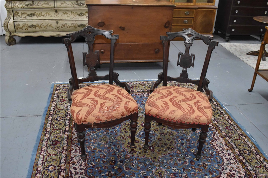 Pair of Eastlake Victorian Side Chairs