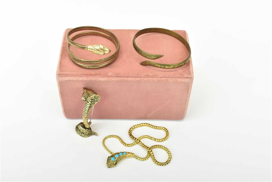 Forstner 12KT Gold Filled Coiled Snake Bracelet