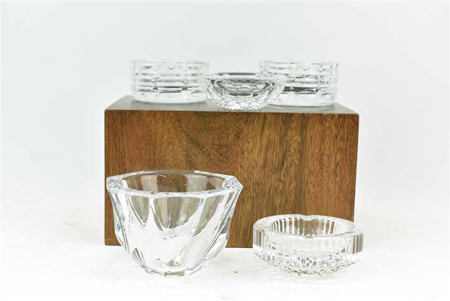 4 Waterford Crystal Ashtrays 