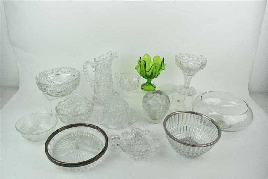 Group of Assorted Crystal and Glass Articles