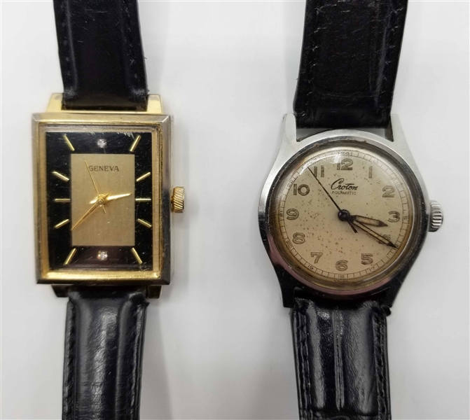 Group of 2 Vintage watches, Croton & Geneva