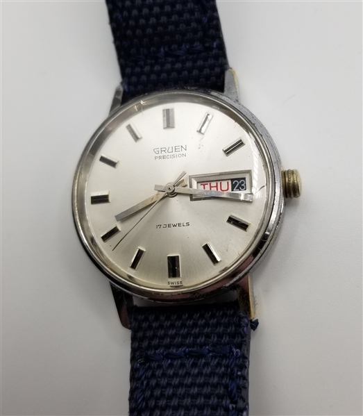 Vintage Gruen Mechanical Day/Date Wrist Watch