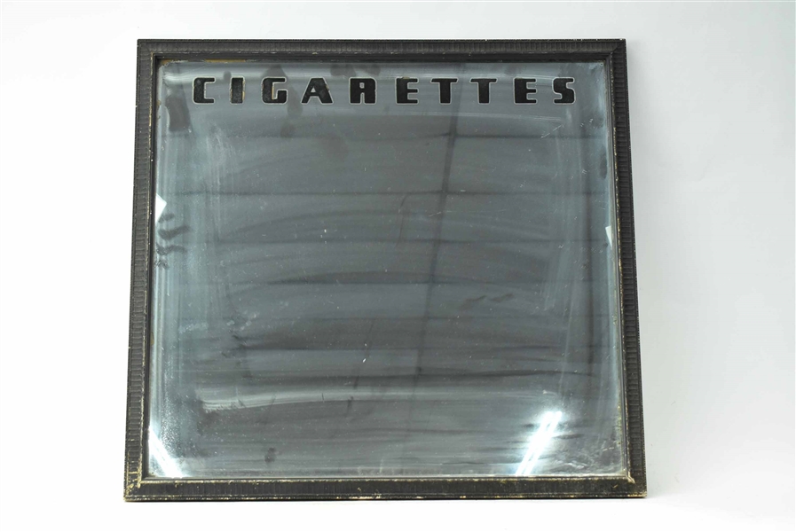 Vintage Bar Room Cigarettes Hanging Wall Mirror