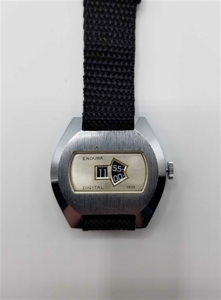 Vintage Endura Jump Hour Mechanical Watch