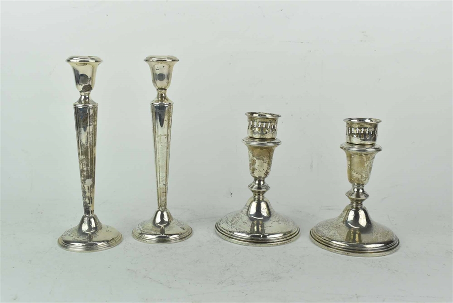 Two Pair Empire Sterling Weighted Candlesticks
