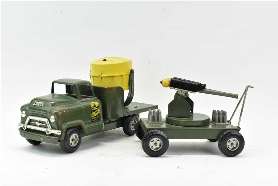 Buddy L Army Electric Search Light Unit Truck