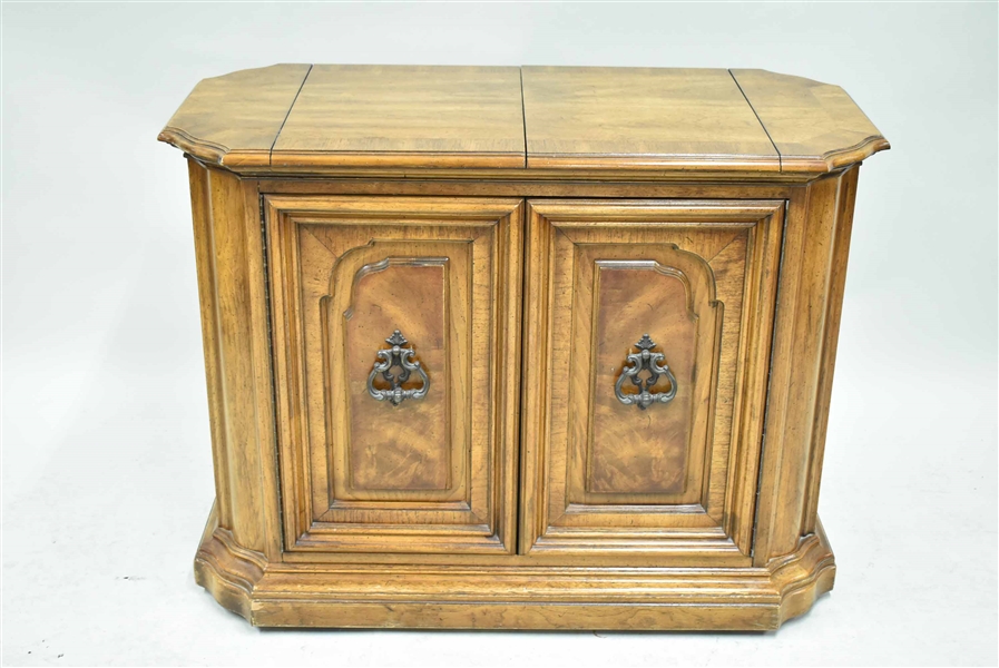 Contemporary Fruitwood Serving Cabinet