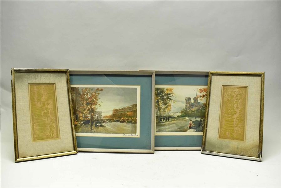 2 Charles Moudin Signed Lithographs