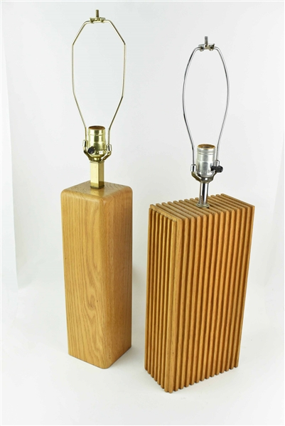 Mid Century Modern Wood Table Lamp