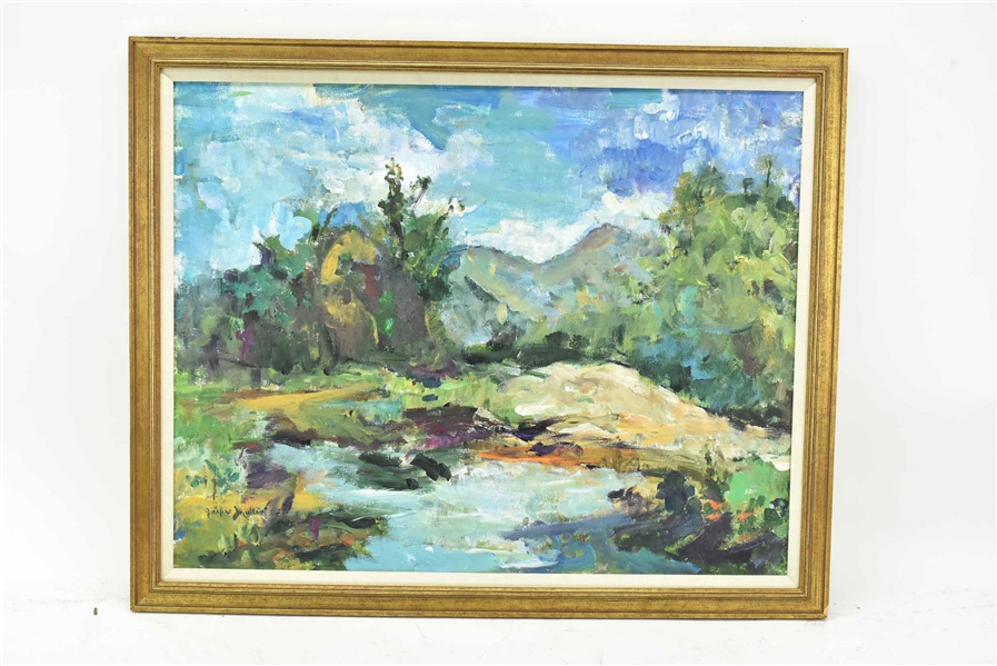 Oil on Canvas of Countryside Landscape
