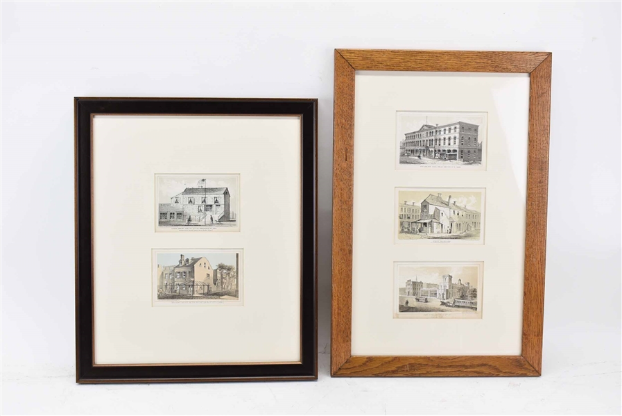 Assorted Lithographs of Various NYC Buildings