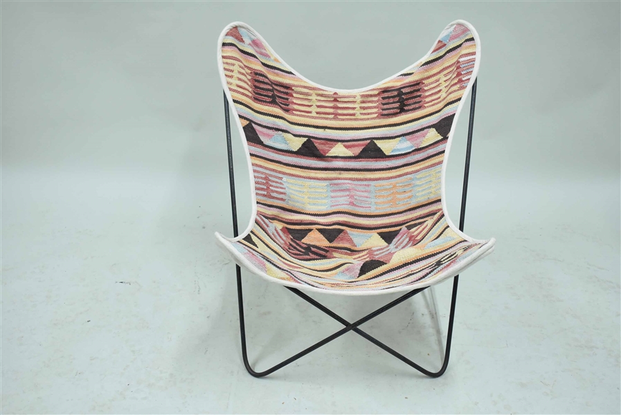 Butterfly Chair With Southwestern Design Cover
