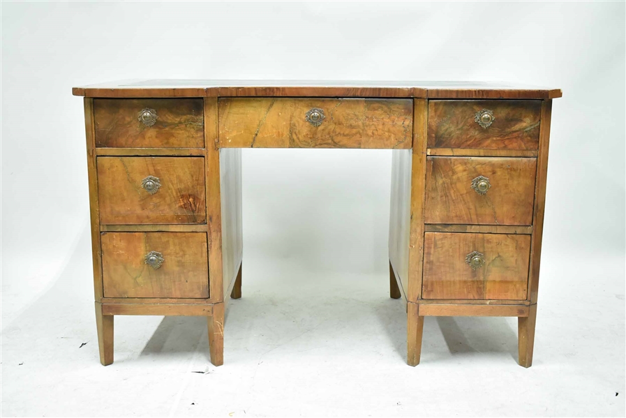 French Empire Style Leather Flat Top Desk