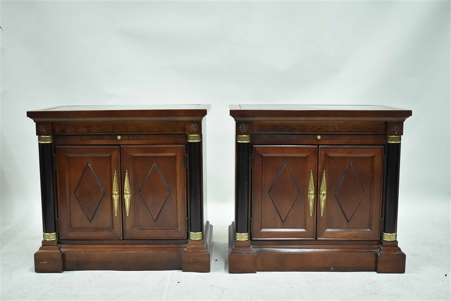 Pair of Neoclassical Style Nightstands