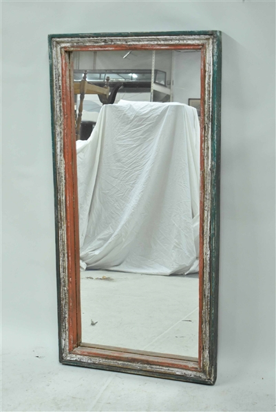 Decorative Distressed Painted Hanging Wall Mirror