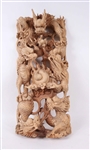 Chinese Intricately Carved Wood Dragon Sculpture