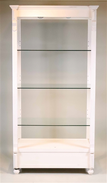 White-Painted Display Cabinet