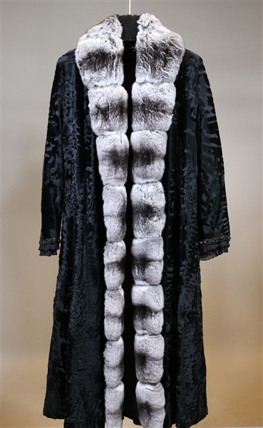 Guiliana Teso Lambs Wool and Chinchilla Coat