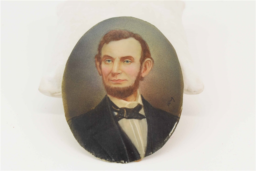 Antique Portrait Miniature of Abraham Lincoln