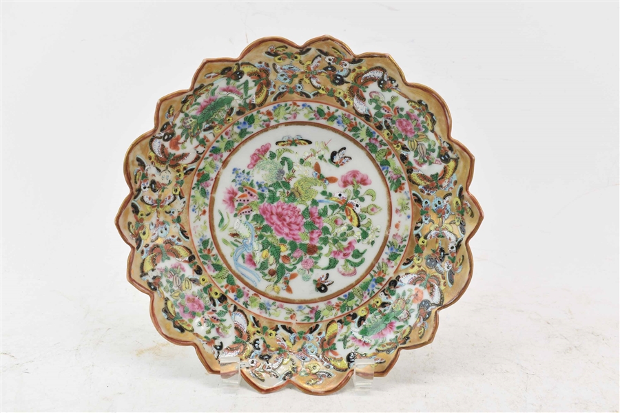 Chinese Export Porcelain Low Bowl
