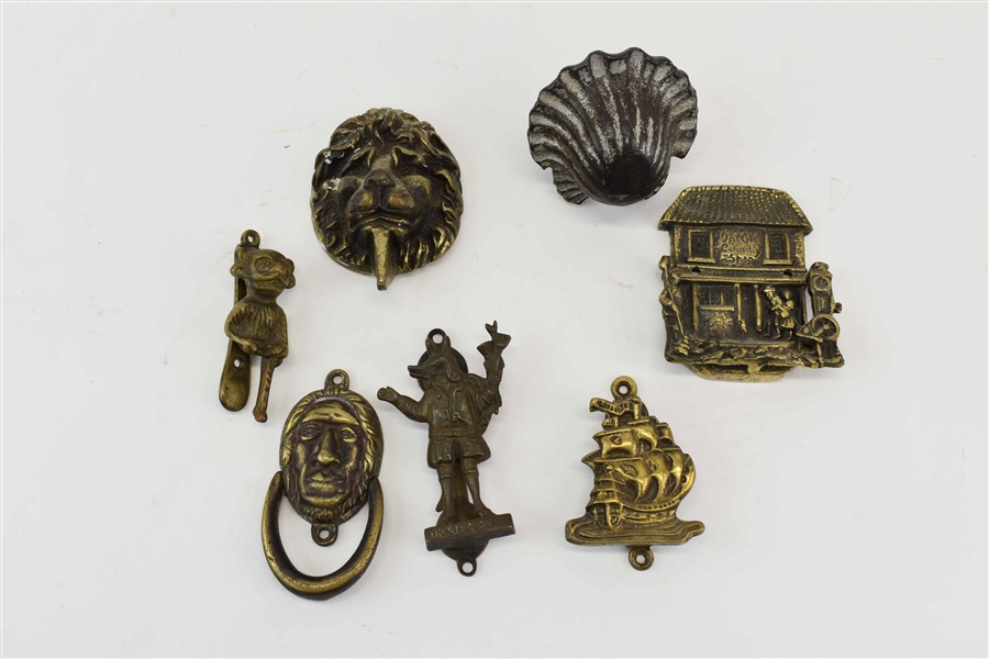 Group of Small English Door Knockers