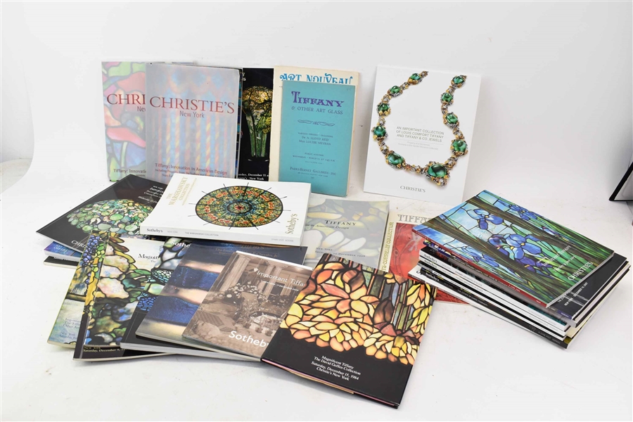Group of 30 Assorted Tiffany Auction Catalogues 