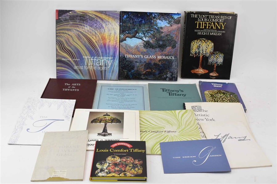 Group  of Assorted Tiffany Glass Art Books