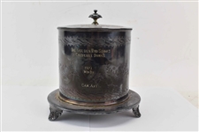 Victorian Silverplate Biscuit Jar