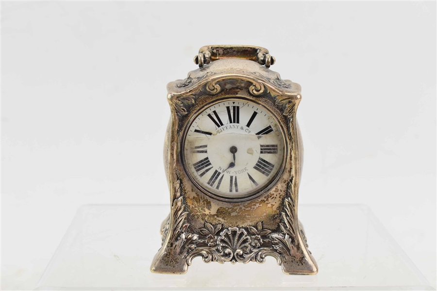 Tiffany & Co. Sterling Silver Carriage Clock