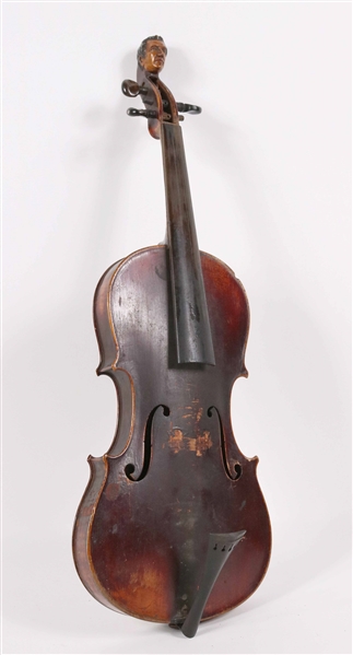 German Violin, Sharp-Nosed Man Head