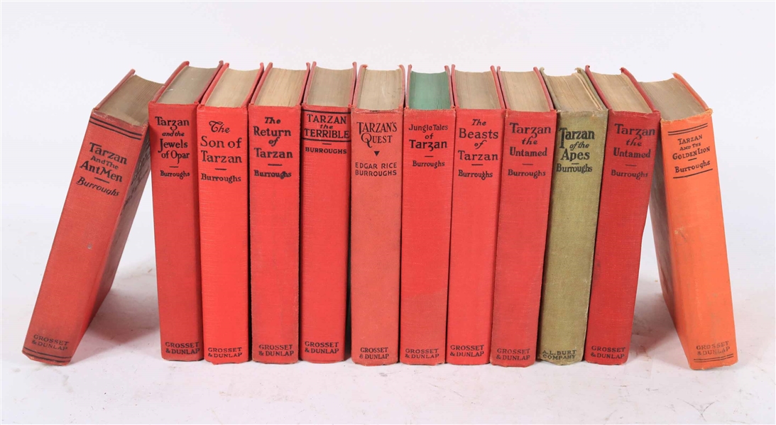 12 Edgar Rice Burroughs Tarzan Series Books
