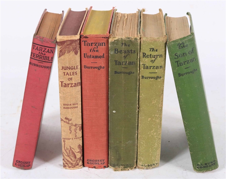 6 Edgar Rice Burroughs Tarzan Series Books