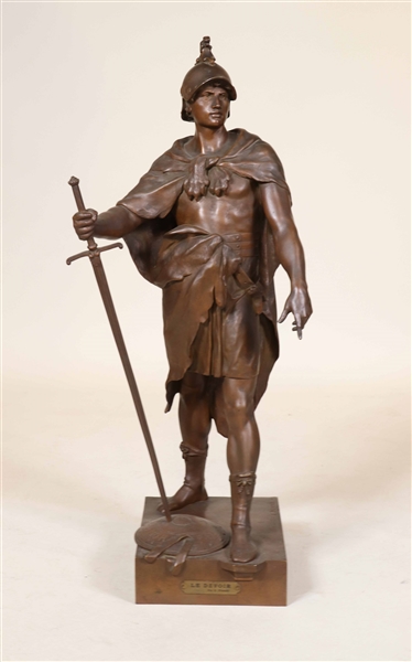 Emile Louis Picault, Bronze Statue, Le Devoir