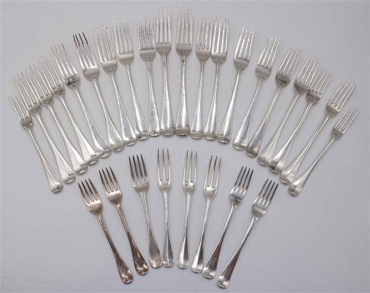 Six Francis Higgins Hanoverian Pattern Forks