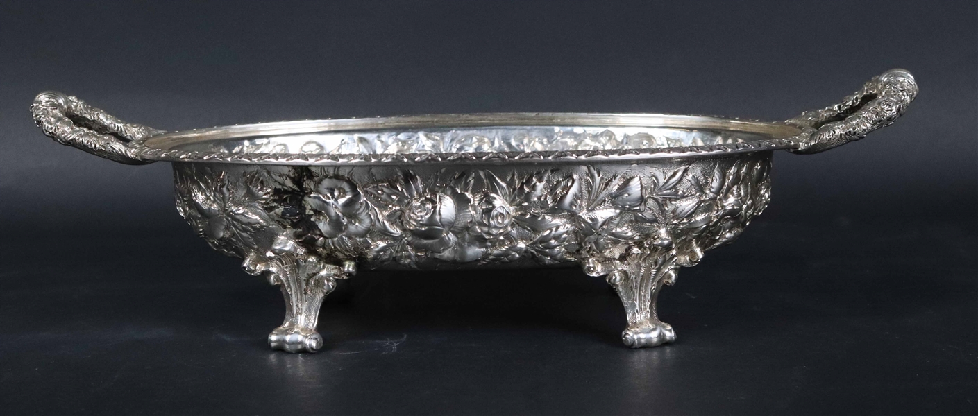 S. Kirk & Sons Repousse Footed Vegetable Dish