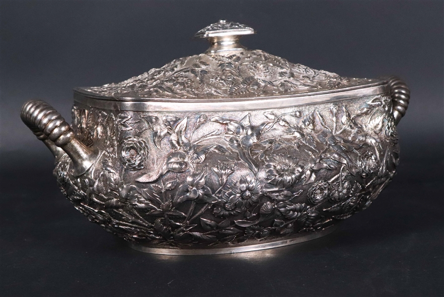 Theodore Starr Sterling Foliate Covered Tureen