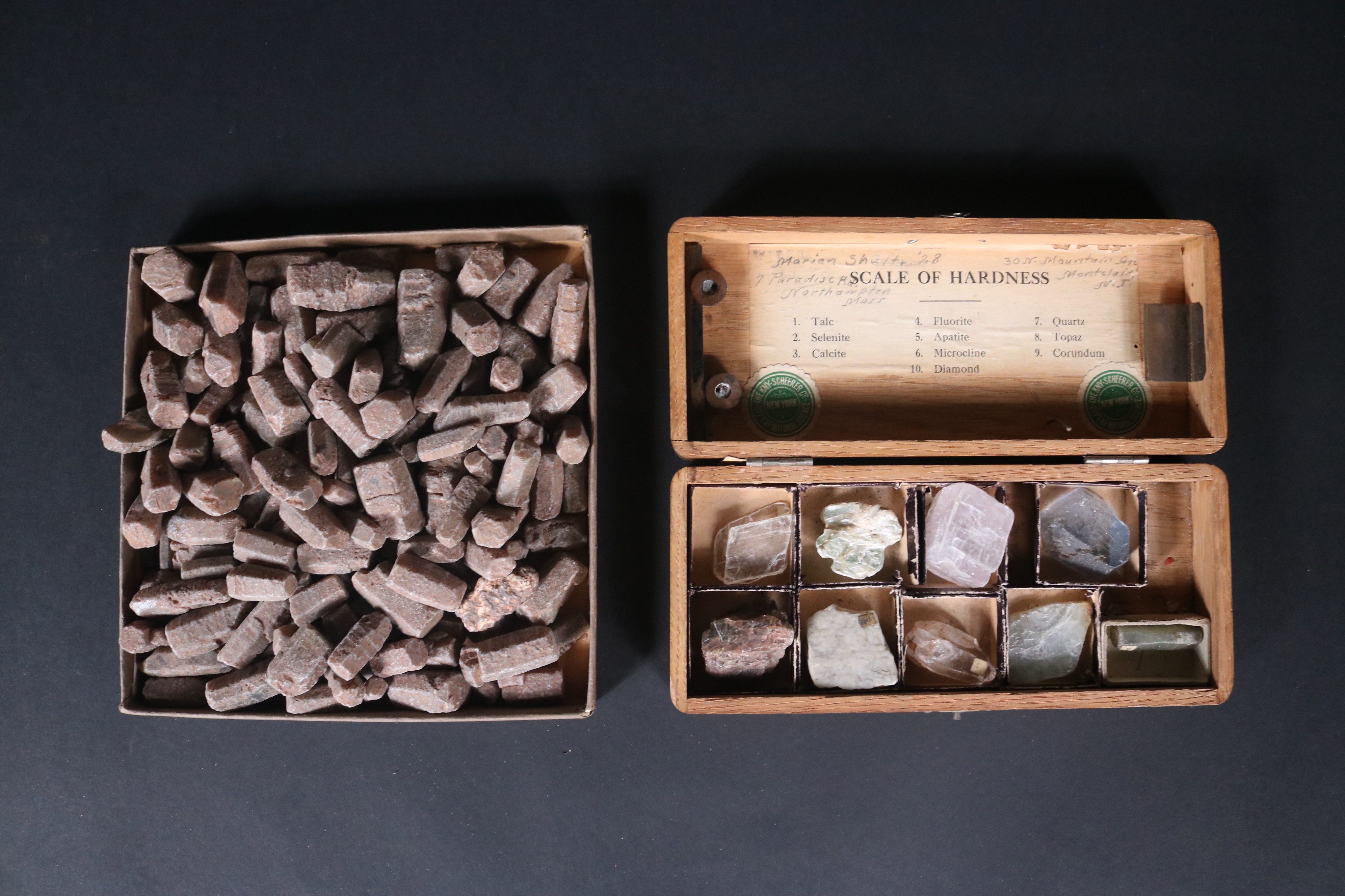 Boxed Collection Of Hardness Scale Minerals Barnebys