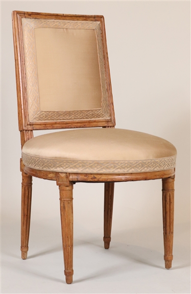 Louis XVI Walnut Side Chair