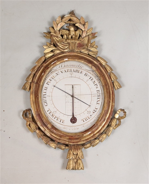 Neoclassical Giltwood Barometer