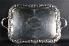 Large Hirsch Sterling Silver Double Handled Tray