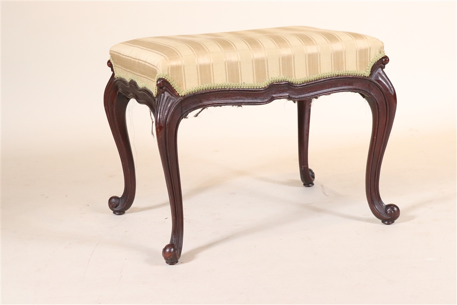 Louis XV Style Upholstered Beechwood Stool