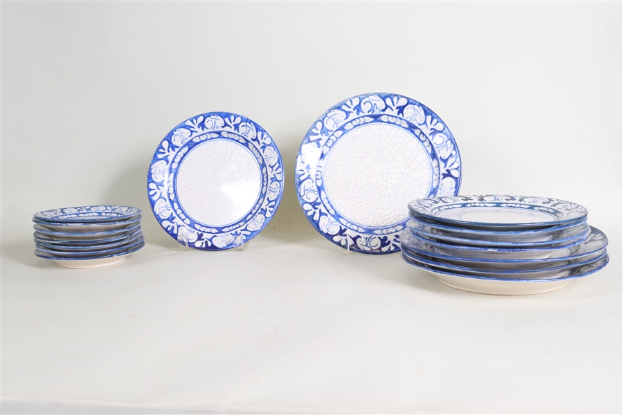 Group of Dedham Pottery Rabbit-Decorated Plates