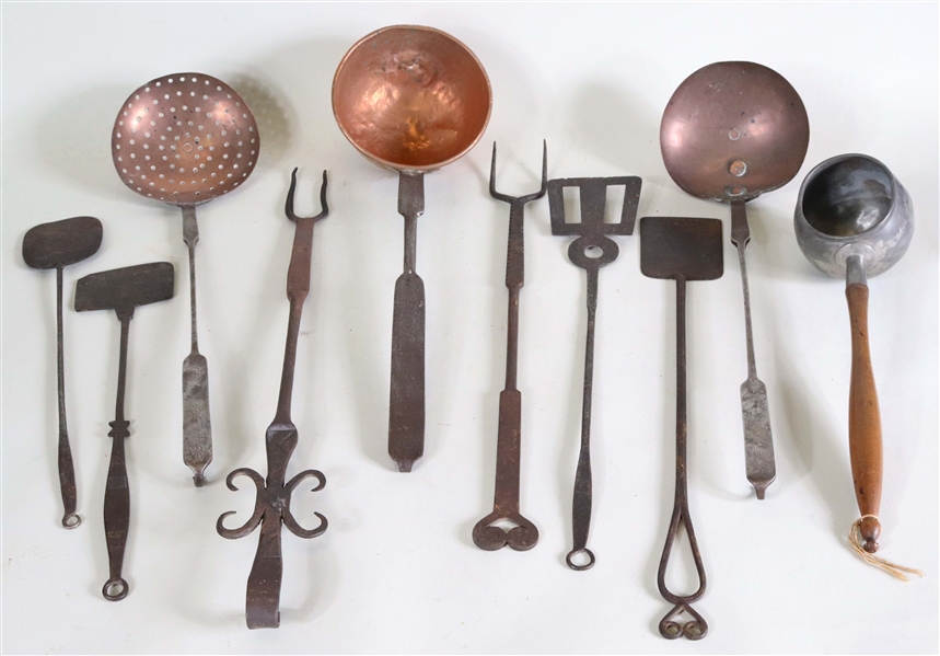 Iron, Steel, Copper and Pewter Cooking Utensils