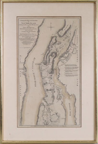 Topographical Map of Part of New York Island