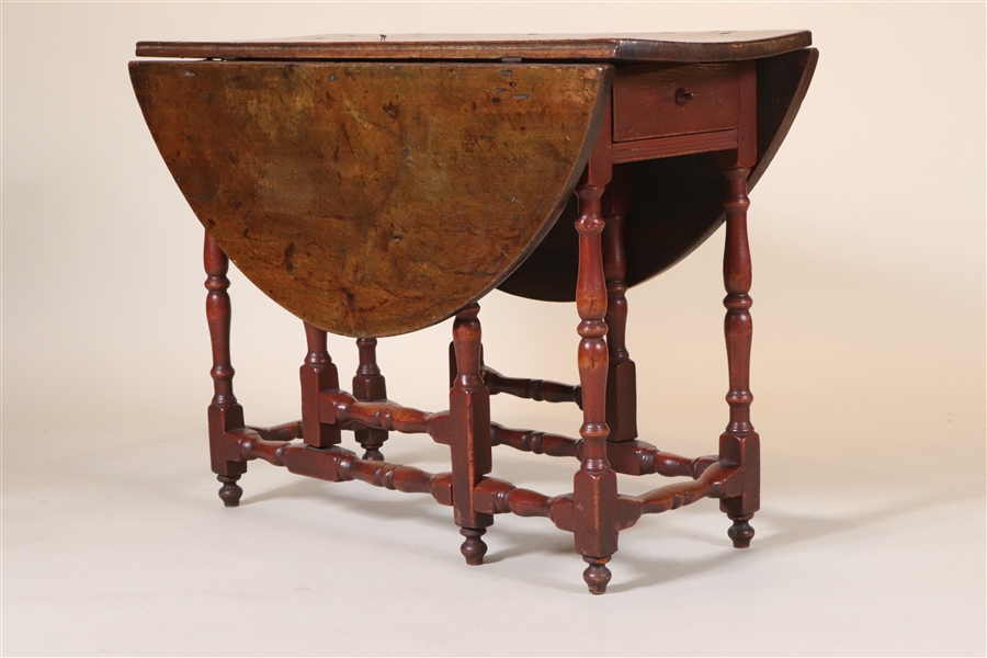 William and Mary Gateleg Table